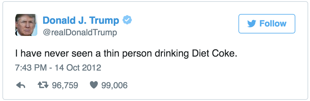 Twitter CocaCola Donald Trump